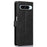 For Google Pixel 8 Pro Case Zipper Flip Leather Phone Cover Card Holder - Black - 7