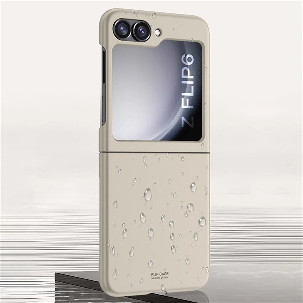 For Samsung Galaxy Z Flip7 FE 5G / Z Flip6 5G Slim Case Skin-Feel Hard PC Phone Cover - Titanium Grey - 6