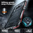 LUPHIE For Nothing Phone (2a) Plus / Phone (2a) Case Metal Bumper Frame Shock Absorbent - Black  /  Red - 5