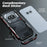 LUPHIE For Nothing Phone (2a) Plus / Phone (2a) Case Metal Bumper Frame Shock Absorbent - Black  /  Red - 6