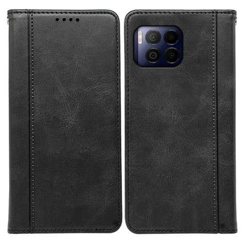 For T-Mobile REVVL 7 Pro / T Phone 2 Pro Case Leather Phone Cover Magnetic Closing - Black - 1