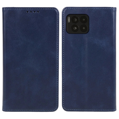 For T-Mobile REVVL 7 Pro / T Phone 2 Pro Case Leather Phone Cover Viewing Stand Magnetic Close - Blue - 1