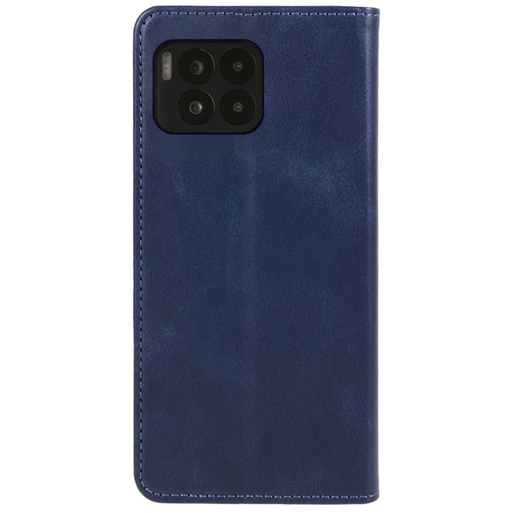 For T-Mobile REVVL 7 Pro / T Phone 2 Pro Case Leather Phone Cover Viewing Stand Magnetic Close - Blue - 7
