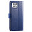 For T-Mobile REVVL 7 / T Phone 2 Case Stand Strong Magnetic Leather Phone Cover - Blue - 7