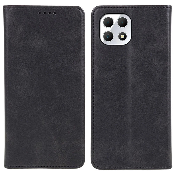 For T-Mobile REVVL 7 / T Phone 2 Case Stand Strong Magnetic Leather Phone Cover - Black - 1