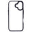For iPhone 16 Cell Phone Cases Drop-Proof Clear Back PC+TPU Cover - Black - 3