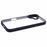 For iPhone 16 Cell Phone Cases Drop-Proof Clear Back PC+TPU Cover - Black - 5