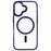 For iPhone 16 Compatible with MagSafe Phone Case Clear PC+TPU Back Cover - Blue - 2