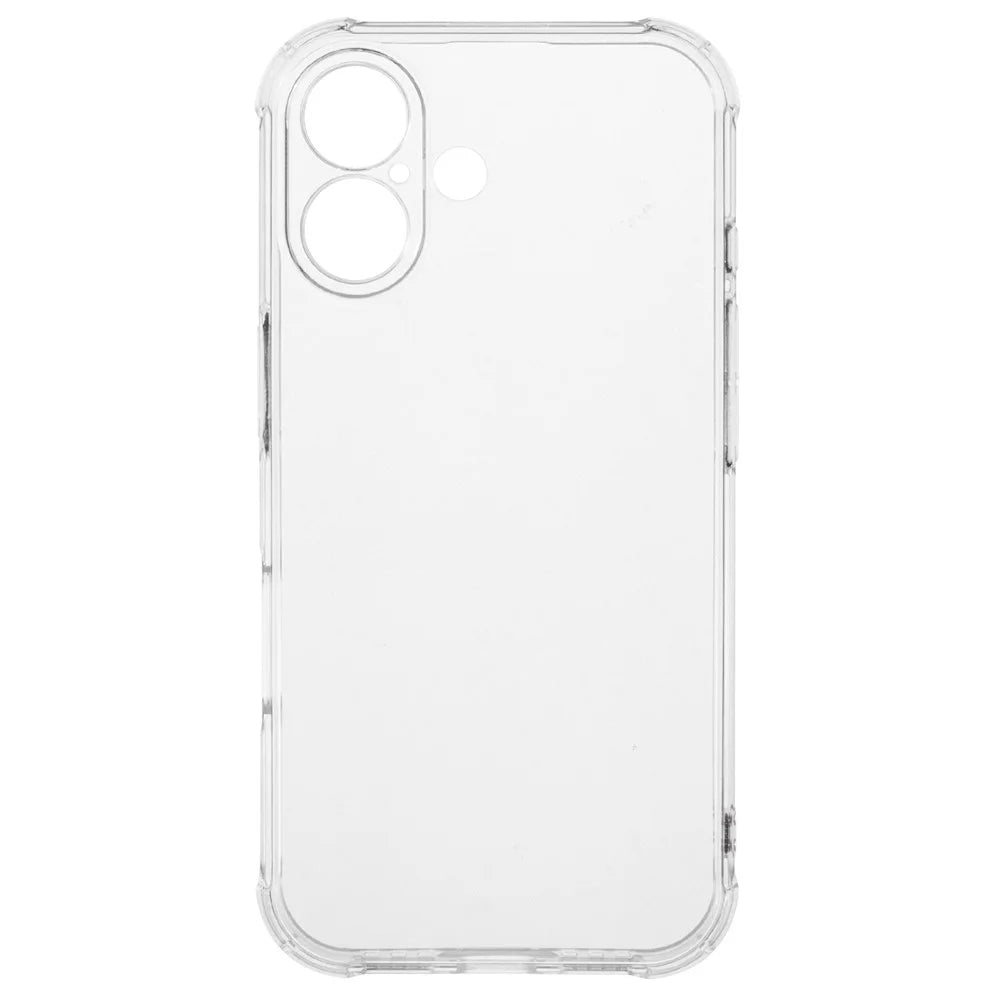 For iPhone 16 Case HD Clear Shockproof TPU Phone Cover (Precise Rear Lens Cutout) - 2
