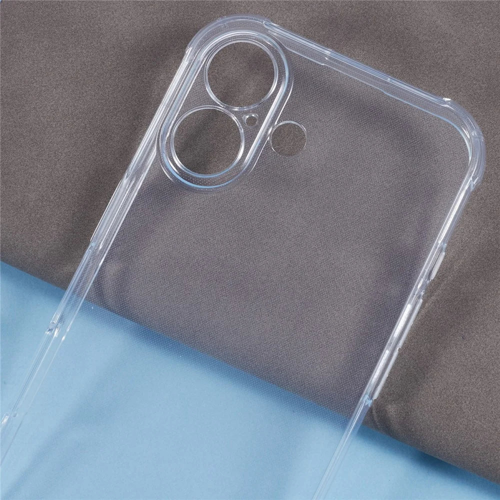 For iPhone 16 Case HD Clear Shockproof TPU Phone Cover (Precise Rear Lens Cutout) - 6