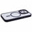 For iPhone 16 Pro Compatible with MagSafe Phone Case Clear PC+TPU Back Cover - Black - 6