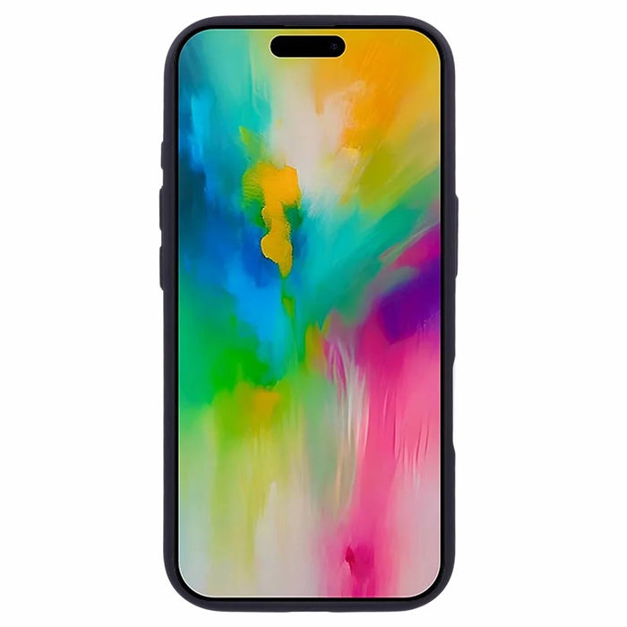 For iPhone 16 Pro Cell Phone Cases Shockproof Clear PC+TPU Back Cover - Black - 2
