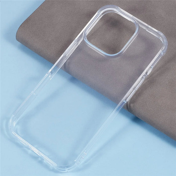 For iPhone 16 Pro Phone Cases HD Clear TPU Mobile Phone Cover (Big Rear Lens Cutout) - 4