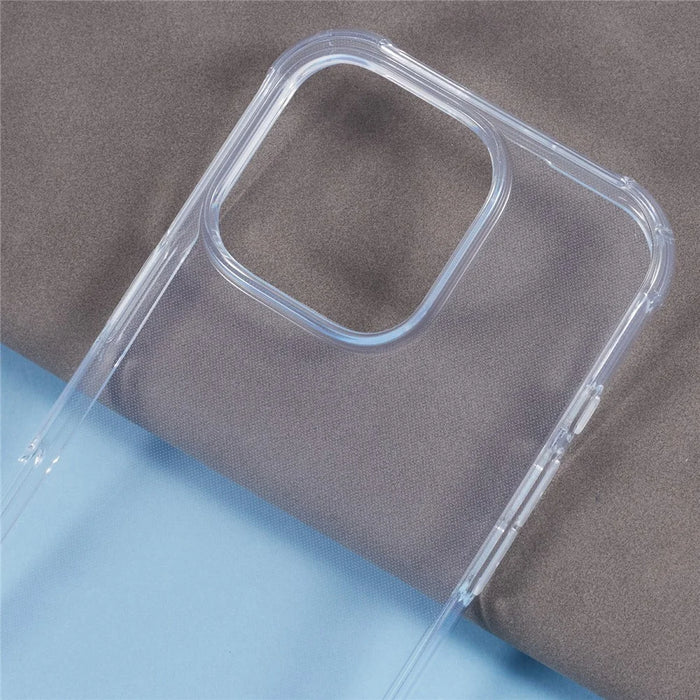 For iPhone 16 Pro Phone Cases HD Clear TPU Mobile Phone Cover (Big Rear Lens Cutout) - 6