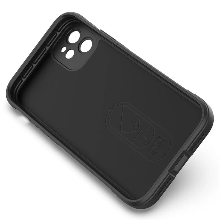 For iPhone 11 Phone Case Anti-Scratch Soft TPU Rugged Back Cover - Black - 2