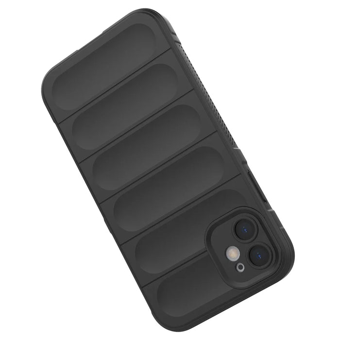 For iPhone 11 Phone Case Anti-Scratch Soft TPU Rugged Back Cover - Black - 4