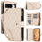 For Google Pixel 8 Case Chic Rhombus PU Leather Phone Cover with Shoulder Lanyard - Apricot - 1