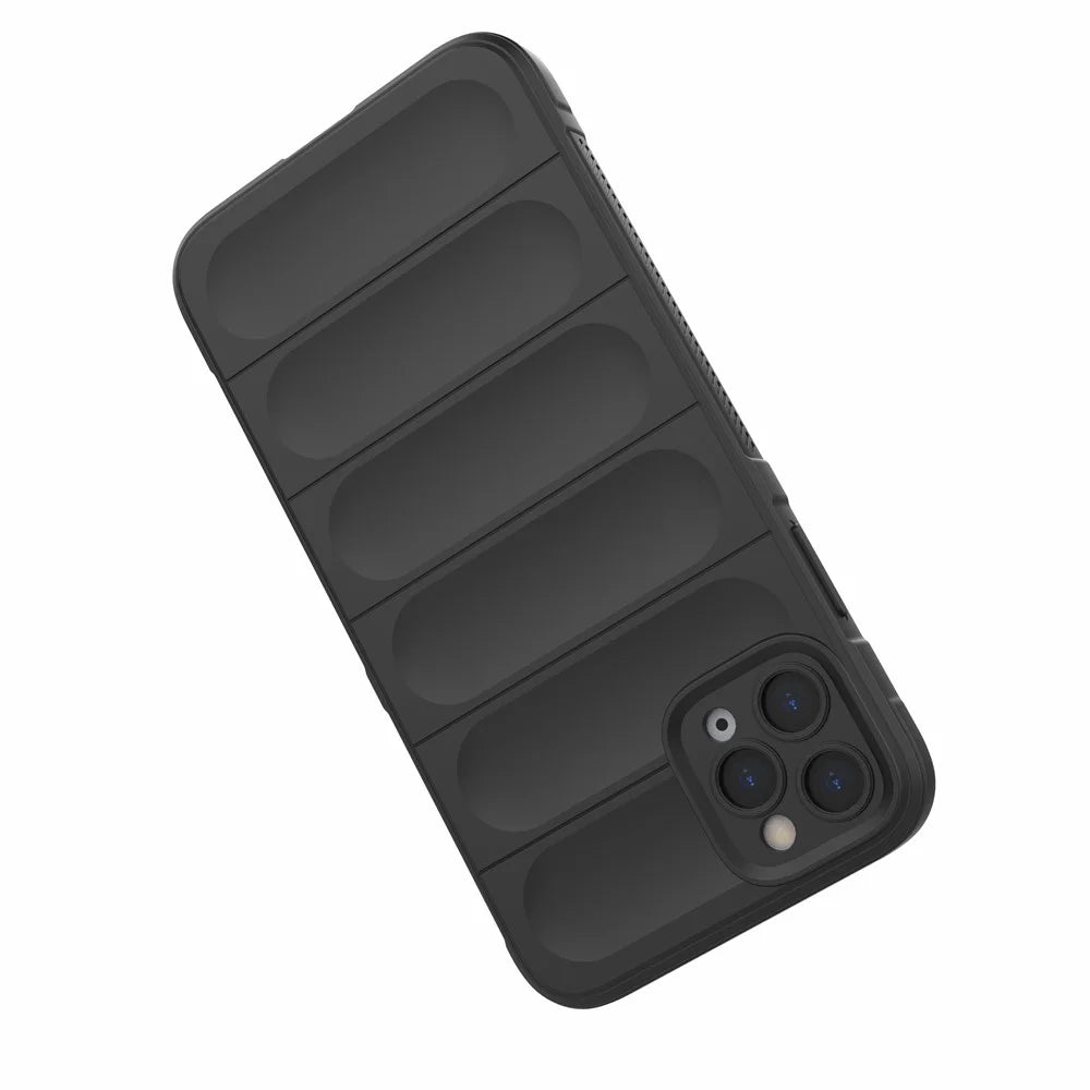 For iPhone 11 Pro Max Case Anti-Drop Flexible TPU Mobile Phone Cover - Black - 4