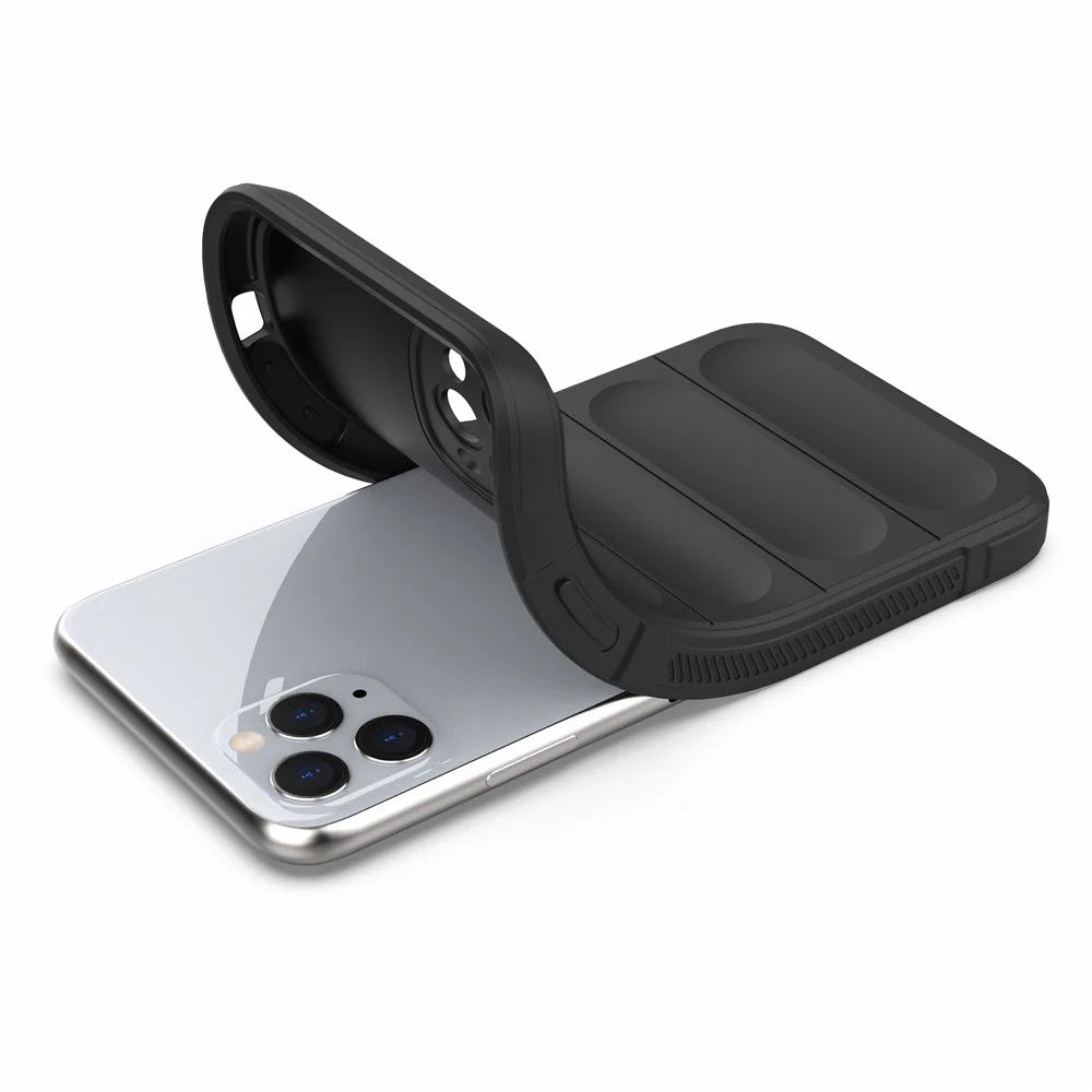For iPhone 11 Pro Case TPU Rugged Shockproof Protective Phone Cover - Black - 3
