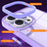 For iPhone 15 Pro Case Dual Color Soft TPU Transparent Back Phone Cover - Dark Purple - 2