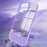 For iPhone 15 Pro Case Dual Color Soft TPU Transparent Back Phone Cover - Dark Purple - 5