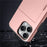 For iPhone 16 Pro Case Hidden Card Holder TPU + PC Phone Cover - Rose Gold - 7