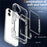 For iPhone 16 Plus Case PC+TPU Clear Phone Cover Card Holder Kickstand - Transparent - 7