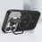 For iPhone 14 Pro Case Lens Frame Kickstand PC+TPU Phone Cover Compatible with MagSafe - Black - 2