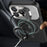 For iPhone 14 Pro Case Lens Frame Kickstand PC+TPU Phone Cover Compatible with MagSafe - Black - 3