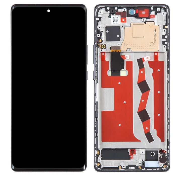 For Huawei nova 10 4G OEM Grade S AMOLED Screen and Digitizer Assembly + Frame (Without Logo) - Black - 1