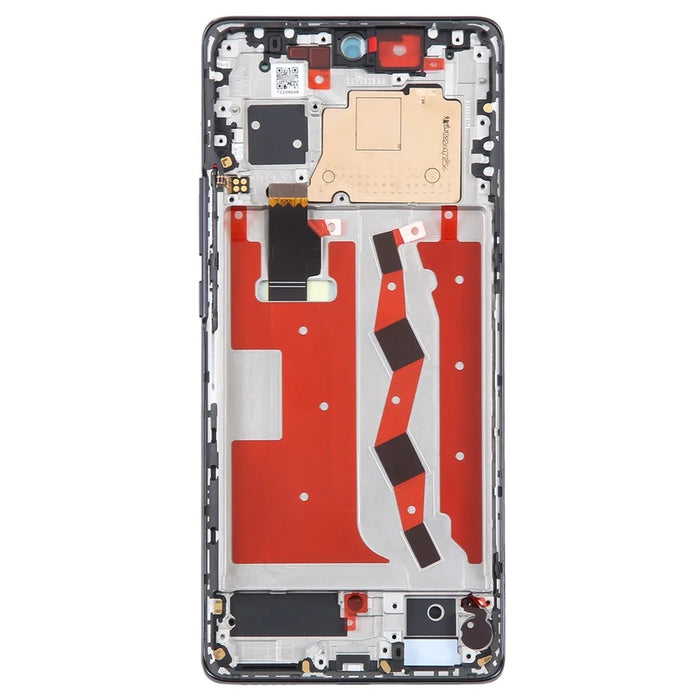 For Huawei nova 10 4G OEM Grade S AMOLED Screen and Digitizer Assembly + Frame (Without Logo) - Black - 3