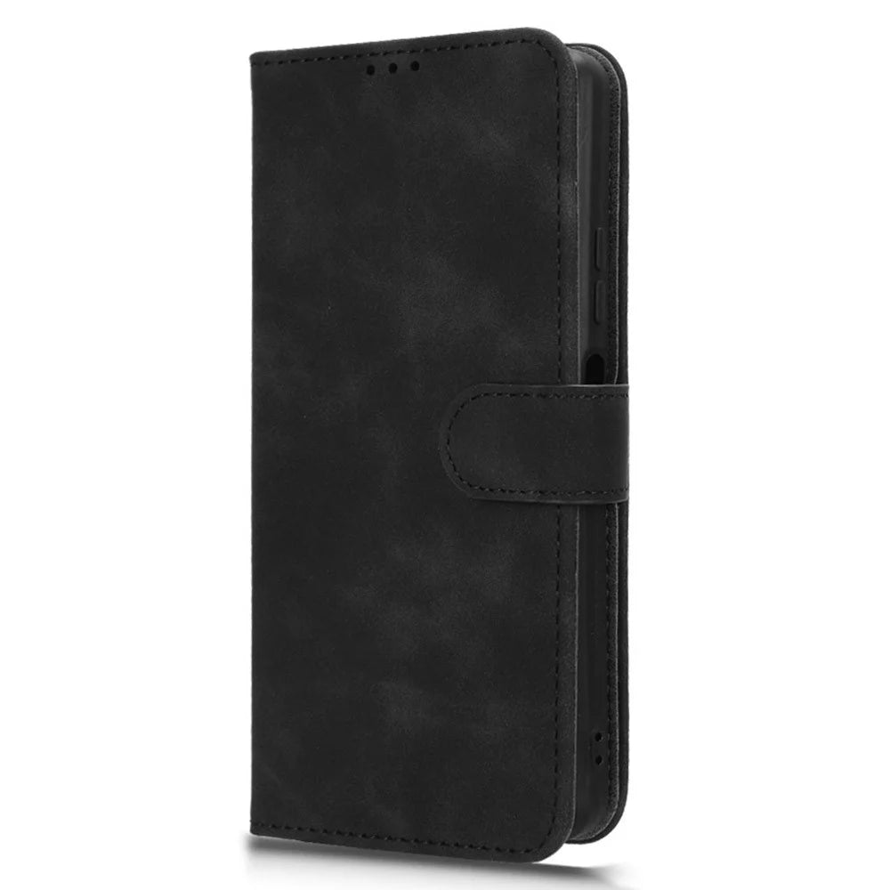 For Blackview Shark 8 Case Scratch-Proof PU Leather Flip Phone Cover - Black - 6