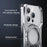 For iPhone 15 Pro Max / 14 Pro Max / 13 Pro Max Case Kickstand Frameless Aluminum Alloy Bumper Phone Cover - Grey - 5