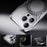 For iPhone 15 Pro Max / 14 Pro Max / 13 Pro Max Case Kickstand Frameless Aluminum Alloy Bumper Phone Cover - Grey - 7