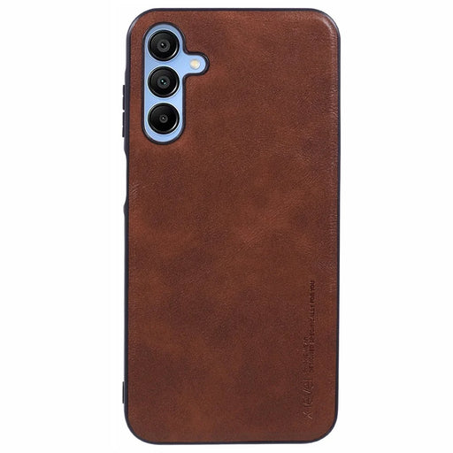 X-LEVEL Bojue-3 Series For Samsung Galaxy A24 4G (162.1 X 77.6 X 8.3mm) Case Leather+TPU+PC Phone Cover - Brown - 1