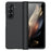 For Samsung Galaxy Z Fold6 5G Case Skin Feel PC Phone Cover with Hinge Protection - Black - 1