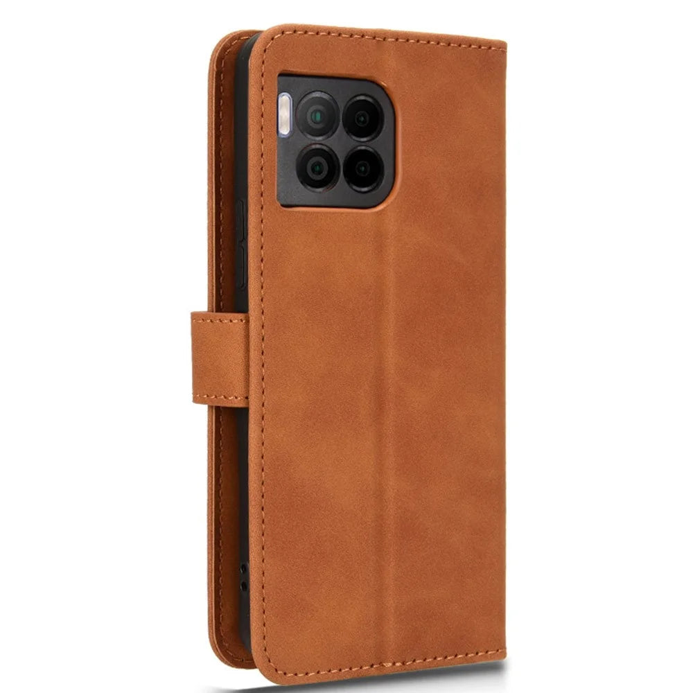 For T-Mobile REVVL 7 Pro / T Phone 2 Pro 5G Case PU Leather Flip Phone Cover - Brown - 5