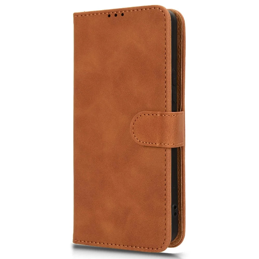 For T-Mobile REVVL 7 Pro / T Phone 2 Pro 5G Case PU Leather Flip Phone Cover - Brown - 6