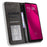 For T-Mobile REVVL 7 Pro / T Phone 2 Pro Case Magnetic Closing Retro Leather Phone Cover - Black - 2