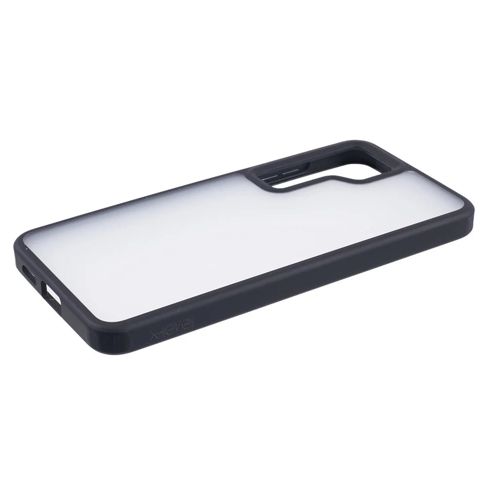 X-LEVEL For Samsung Galaxy S23 FE Shockproof Phone Case PC+TPU Matte Cover - Black - 4