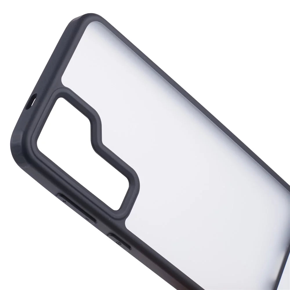 X-LEVEL For Samsung Galaxy S23 FE Shockproof Phone Case PC+TPU Matte Cover - Black - 5