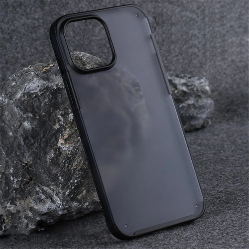 X-LEVEL Phone Case for iPhone 12 Pro Max Matte PC+TPU Mobile Phone Cover - Black - 1