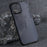 X-LEVEL For iPhone 12 / 12 Pro Case PC+TPU Matte Shockproof Cell Phone Cover - Black - 1