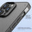 X-LEVEL For iPhone 12 / 12 Pro Case PC+TPU Matte Shockproof Cell Phone Cover - Black - 4