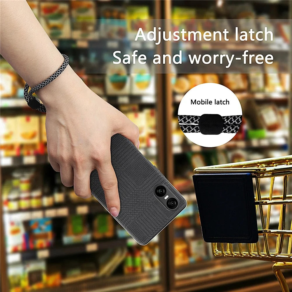 VILI TH Series for Sony Xperia 10 VI Case TPU + PC + Leather Back Cover - Black - 4