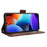 For Blackview Color 8 / Oscal Modern 8 Case Leather Phone Cover Multiple Card Slots Folio Purse - Brown - 4