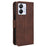 For Blackview Color 8 / Oscal Modern 8 Case Leather Phone Cover Multiple Card Slots Folio Purse - Brown - 7