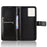 For Blackview Color 8 / Oscal Modern 8 Wallet Case Crazy Horse Texture Leather Phone Cover - Black - 4