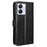 For Blackview Color 8 / Oscal Modern 8 Wallet Case Crazy Horse Texture Leather Phone Cover - Black - 6
