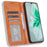 For Oukitel C38 Case Retro Leather Phone Cover Wallet Magnetic Absorption Protection - Brown - 2